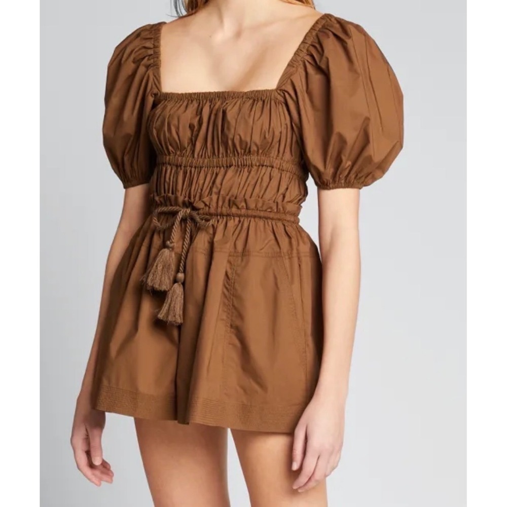 NWOT Ulla Johnson Alegria Poplin Playsuit Desert Palm Size 4